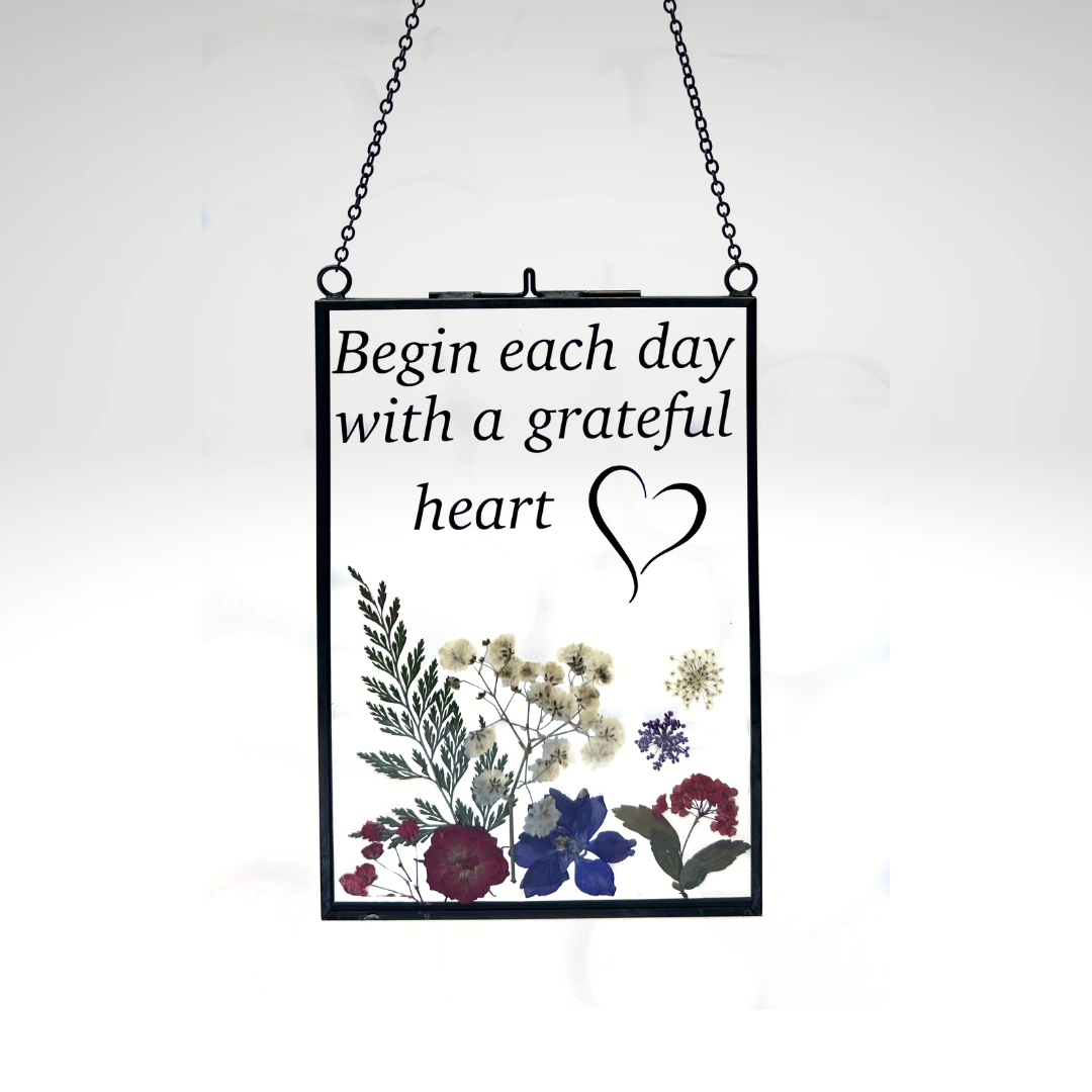 Grateful Heart Bundle:  Motivational Frame, Mug, Candle, and Bookmark