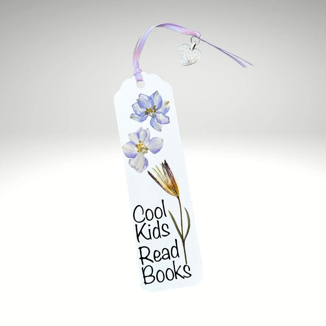 Floral Charm Bookmark - Cool Kids Read Books