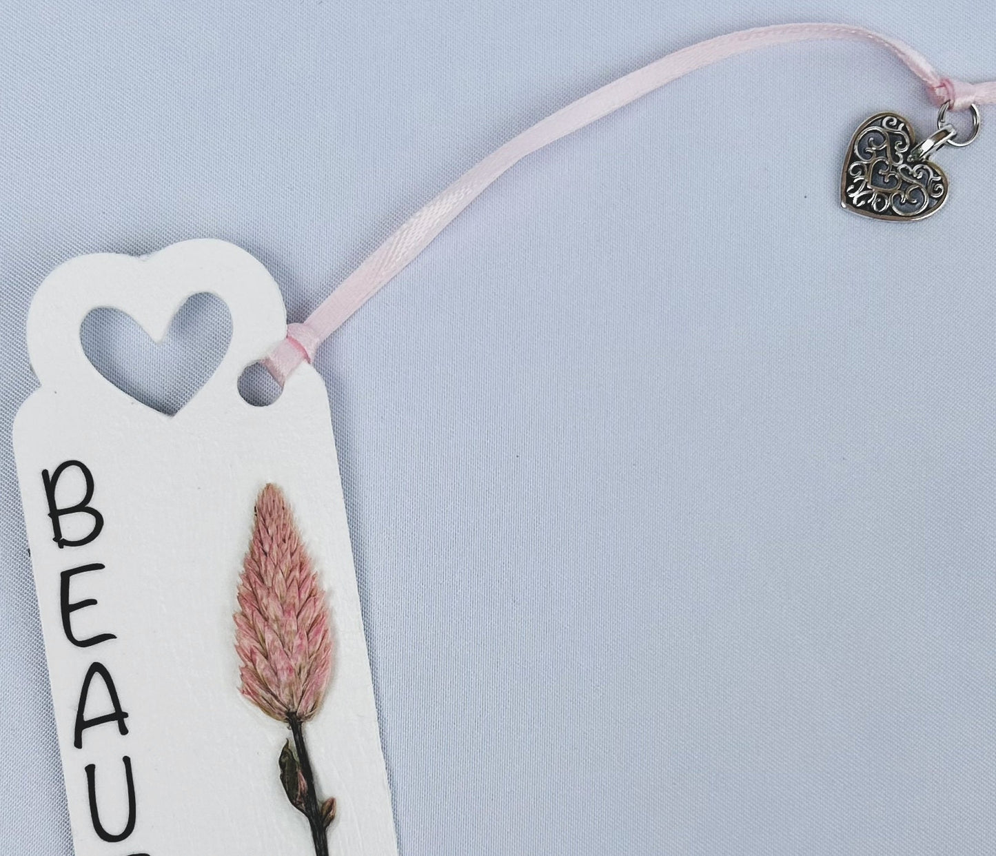 Floral Charm Bookmark - Enough