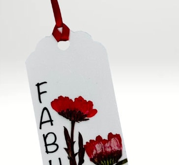 Floral Charm Bookmark - Fabulous