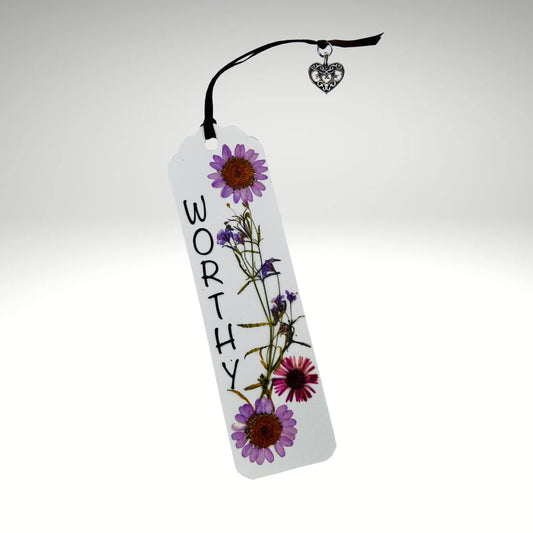 Floral Charm Bookmark - Worthy