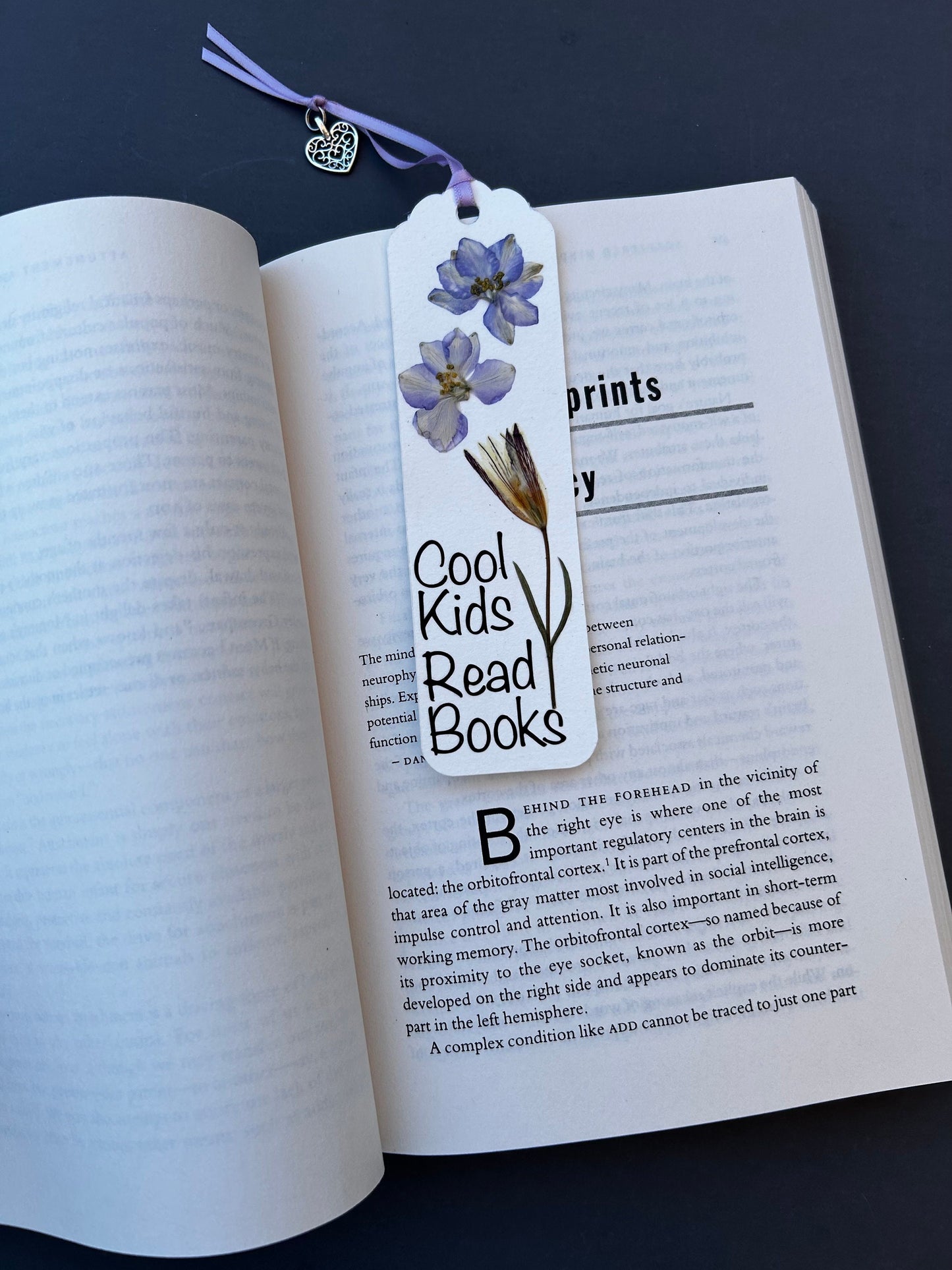 Floral Charm Bookmark - Cool Kids Read Books