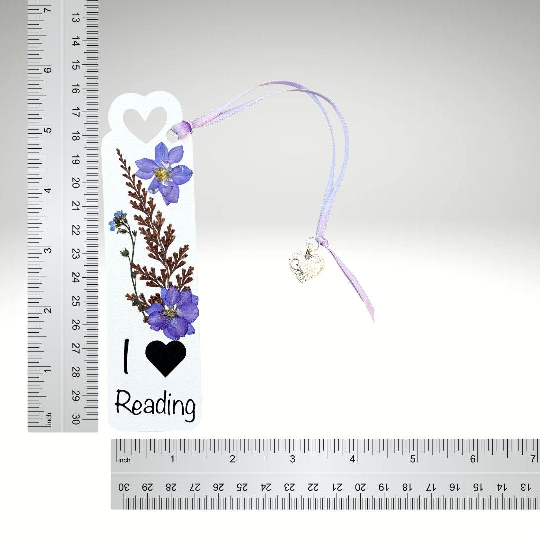 Group of 5 Floral Charm Bookmark - Reading Quotes