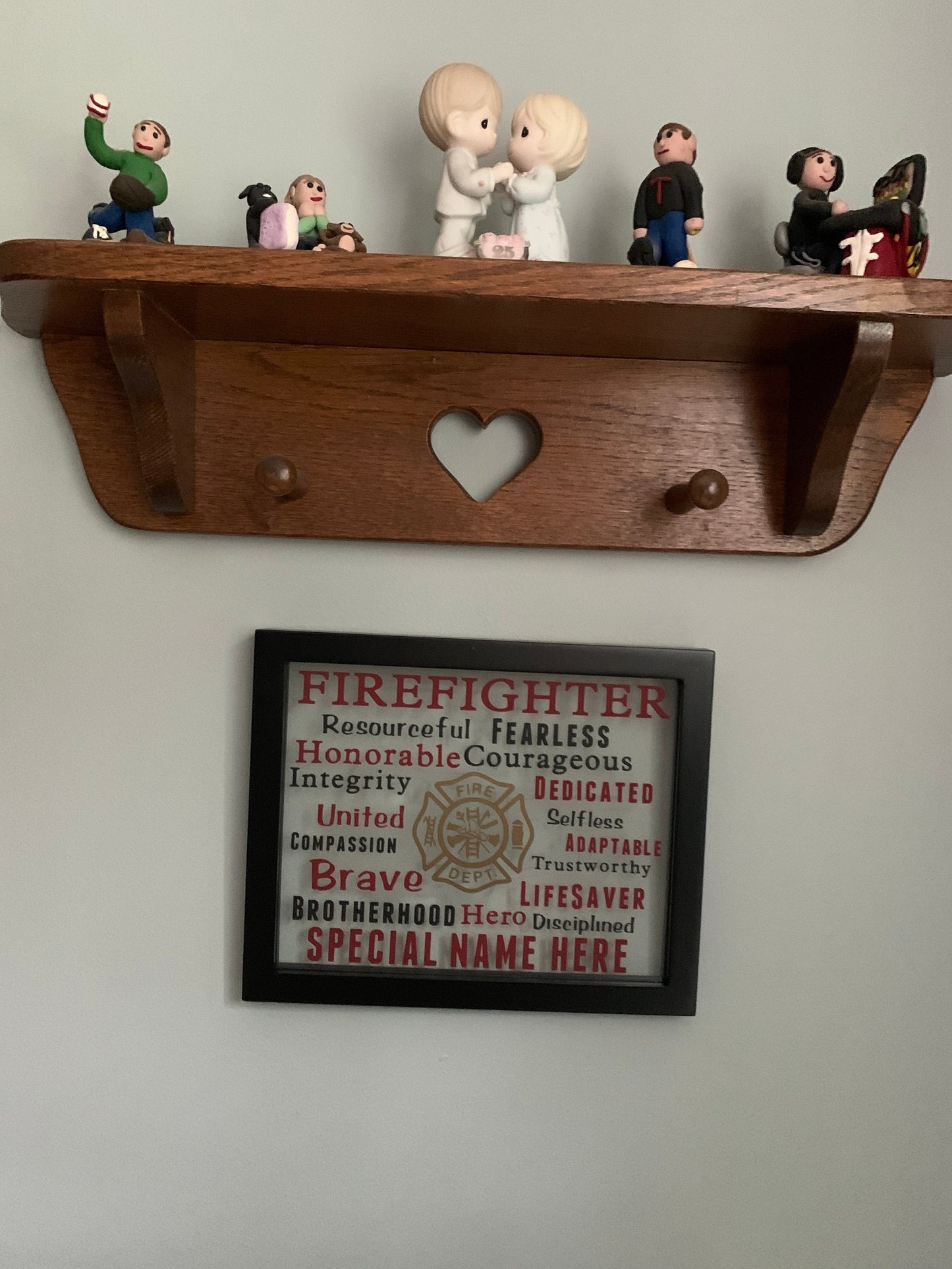 Personalized Fire Fighter Plaque