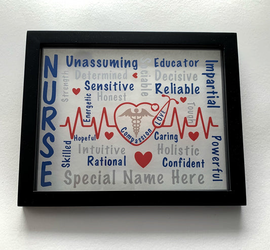 Personalized Nurse Plaque