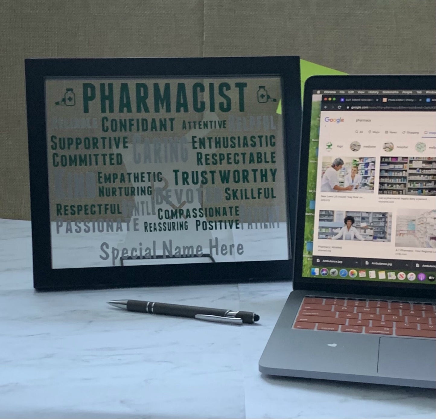 Personalized Pharmacist Plaque