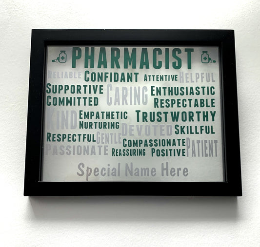 Personalized Pharmacist Plaque