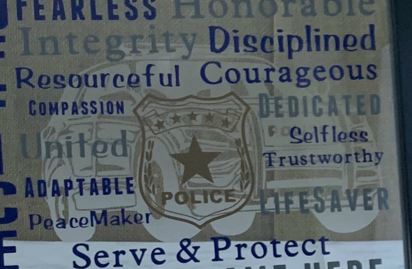 Personalized Police Officer Plaque